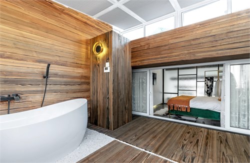 浴室木地板上墻效果圖 感受幽蘭芬芳_14